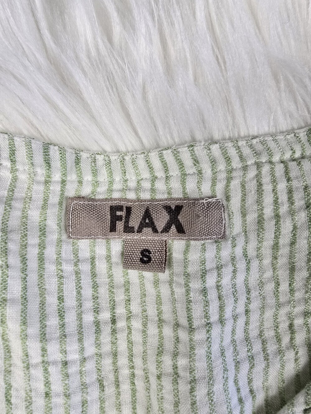 Flax Linen Button down Tunic Top Small - Picture 11 of 12